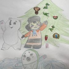 Елизавета Алексеевна Работенко в конкурсе «Новогодняя ёлка для Умки»