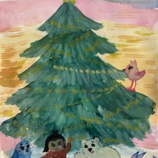 Диана Романовна Винк в конкурсе «Новогодняя ёлка для Умки»