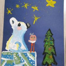 Арина Денисовна Григорьева в конкурсе «Новогодняя ёлка для Умки»