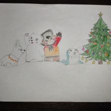 Илья Константинович Гребенников в конкурсе «Новогодняя ёлка для Умки»