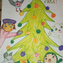 Клим Евгеньевич Радченко в конкурсе «Новогодняя ёлка для Умки»