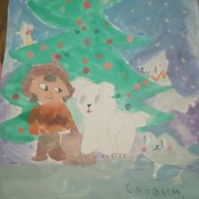 Арина Рустемовна Абзалилова в конкурсе «Новогодняя ёлка для Умки»