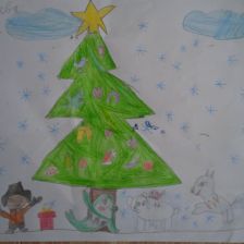 Настя Барышева в конкурсе «Новогодняя ёлка для Умки»