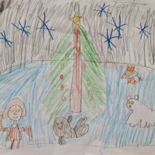 Даша Тимофеева в конкурсе «Новогодняя ёлка для Умки»