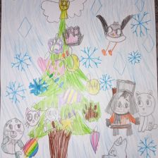 Полина Константиновна Новикова в конкурсе «Новогодняя ёлка для Умки»