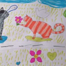 Кира Максимовна Косникова в конкурсе «Замурчательные рисунки»