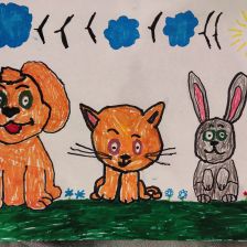 Даша Карпова в конкурсе «Замурчательные рисунки»