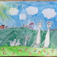 Злата Михайловна Цыплакова в конкурсе «Замурчательные рисунки»