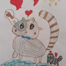 Яна в конкурсе «Замурчательные рисунки»