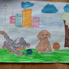 Васлиса Алексеевна Калугина в конкурсе «Замурчательные рисунки»