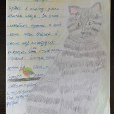 Лиза Игоревна Мамонова в конкурсе «Замурчательные рисунки»