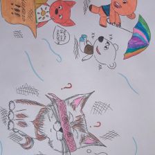 Полина Константиновна Хребина в конкурсе «Замурчательные рисунки»