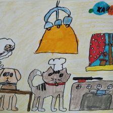 Даша Олеговна Сапрунова в конкурсе «Замурчательные рисунки»