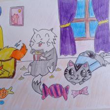 Алеся Алексеевна Шевякова в конкурсе «Замурчательные рисунки»