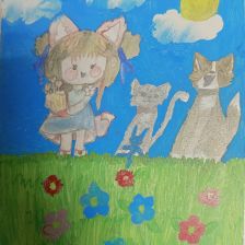 Милана Сергеевна Романова в конкурсе «Замурчательные рисунки»