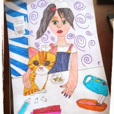 Алина Руслановна Гончарова в конкурсе «Замурчательные рисунки»