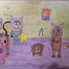 Полина Вьючнова в конкурсе «Замурчательные рисунки»