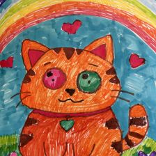 Есения Эдуардовна Мирошниченко в конкурсе «Замурчательные рисунки»