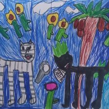 Кира Чурбанова в конкурсе «Замурчательные рисунки»