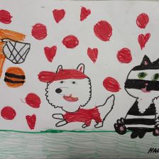 Настя Евгеньевна Орлова в конкурсе «Замурчательные рисунки»