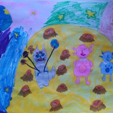 Анна Денисовна Морева в конкурсе «Замурчательные рисунки»