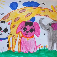 Есения Алексеевна Каткова в конкурсе «Замурчательные рисунки»