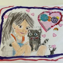 София Акимовна Изетова в конкурсе «Замурчательные рисунки»