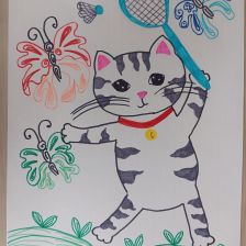 Маруся Лебедева в конкурсе «Замурчательные рисунки»