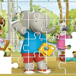 Пазл. Бабар и приключения слонёнка Баду