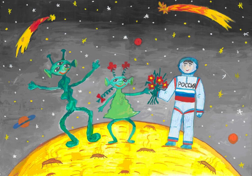 Космос рисунки на конкурс