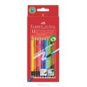 Цветные карандаши COLOUR PENCILS с ластиками,с местом для имени, набор цветов, в картонной коробке, 12 шт.