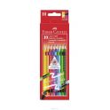 Цветные карандаши GRIP 2001 с ластиками, набор цветов, в картонной коробке, 10 шт.