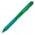 Шар.ручка авт. зеленый стержень 1.0 мм трехгран.корпус, в блистере