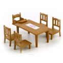 Sylvanian Families Игровой набор Обеденный стол с пятью стульями