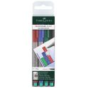 Faber-Castell Капиллярная ручка Multimark F для письма на пленке 4 цвета
