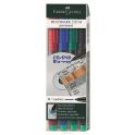 Faber-Castell Капиллярная перманентная ручка Multimark M для письма на CD 4 цвета