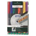Faber-Castell Капиллярная перманентная ручка Multimark M для письма на CD 8 цветов