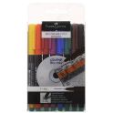 Faber-Castell Капиллярная перманентная ручка Multimark F для письма на CD 8 цветов