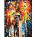 Живопись на картоне Белоснежка "Поцелуй под дождем", 30 х 40 см