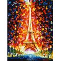 Живопись на картоне Белоснежка "Париж - огни Эйфелевой башни", 30 х 40 см