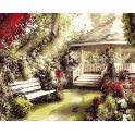 Набор для рисования по номерам Цветной "Беседка в саду", 40 х 50 см