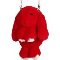 Рюкзак-сумка детский Пушистый кролик цвет красный
