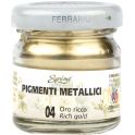 Ferrario Пигмент металлик цвет 004 богатое золото 25 мл