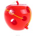 Пластмастер Игра-шнуровка Яблоко цвет красный