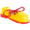 Пластмастер Игра-шнуровка для малышей Клоунский ботинок цвет красно-желтый