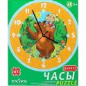 Умная бумага Сборная пазл-игрушка Часы Маша и медведь с часовым механизмом