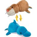 1TOY Мягкая игрушка Вывернушка 2в1 Морж-Дельфин 20 см