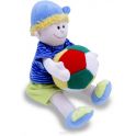 Magic Bear Toys Мягкая игрушка Мальчик с мячом 22 см