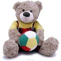 Magic Bear Toys Мягкая игрушка Мишка мальчик с мячом 28 см