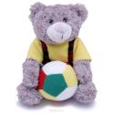 Magic Bear Toys Мягкая игрушка Мишка мальчик с мячом 23 см